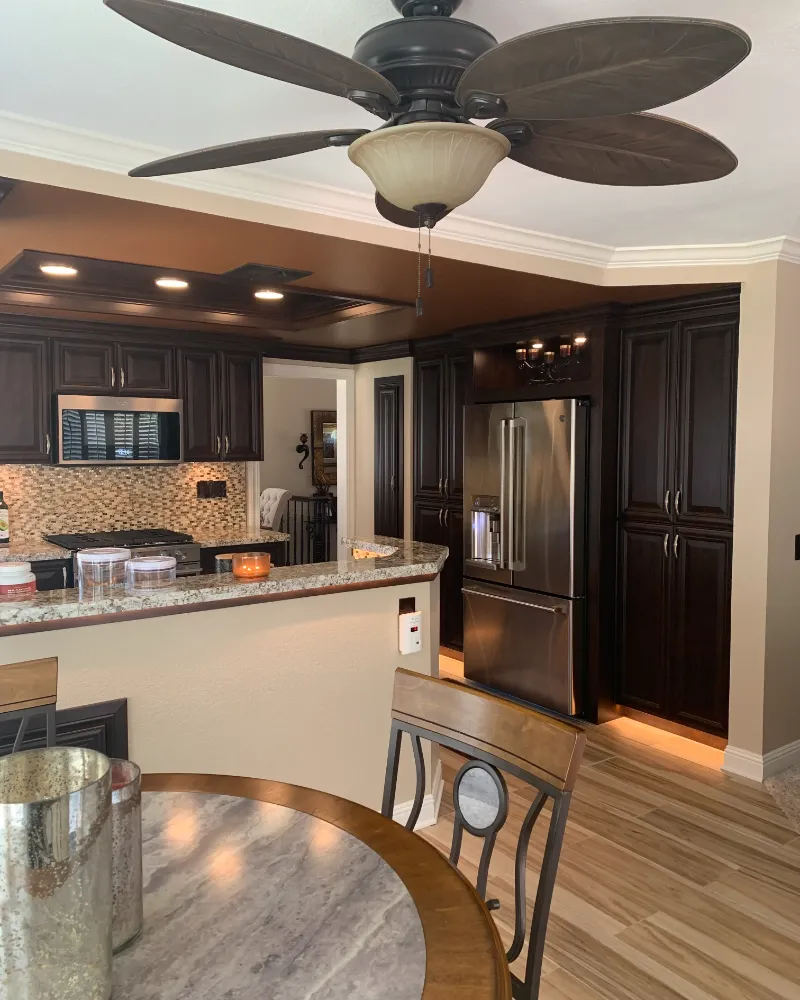 Cabinet refacing makeover updated kitchen