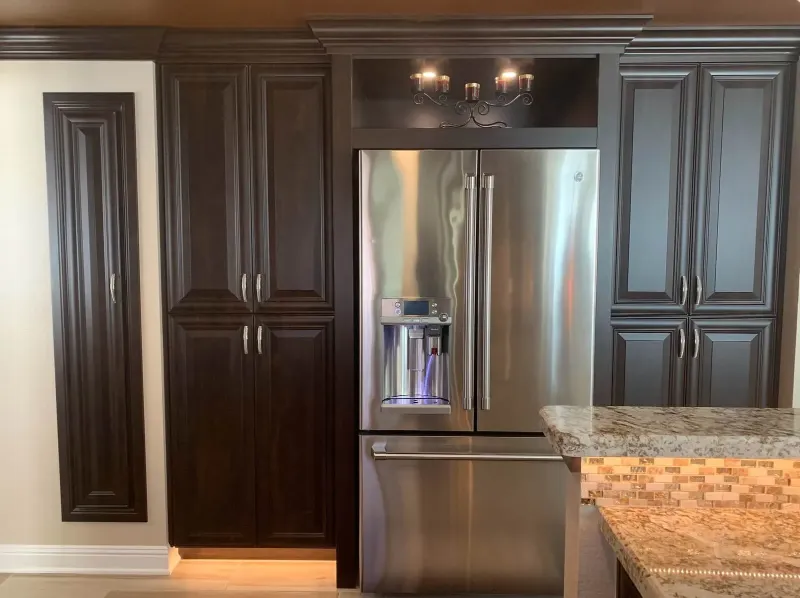 Premium cabinet refacing finished kitchen